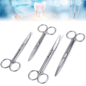 Ciseaux chirurgicaux en acier inoxydable, pointe droite et incurvée, outils médicaux, ciseaux chirurgicaux dentaires, pointe droite et incurvée, 1 pièce - Product Image 5