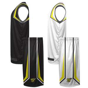 Uniforme de baloncesto sublimado, malla transpirable, uniforme al por mayor, uniformes de baloncesto de bajo precio al por mayor, servicio OEM - Product Image 1