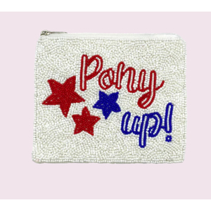 Nouvelle arrivée Vintage porte-monnaie perlé SMU Southern Methodist University Game Day porte-monnaie - Product Image 3