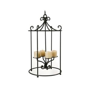 Porte-bougie géométrique contemporain en métal, parfait pour la décoration intérieure moderne, l'éclairage d'ambiance et l'exposition sur table. - Product Image 4