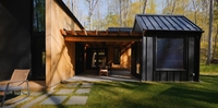 Nouvelles maisons en bois modernes d'inspiration scandinave - Conceptions de cabanes et de granges à ossature bois - Garantie de plus de 5 ans