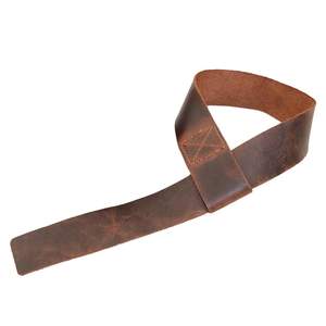 Meilleure qualité, meilleure vente, sangles de levage en cuir d'origine, fabrication professionnelle de sangles d'haltérophilie pour poignet à vendre - Product Image 5