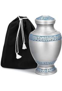 Metal Aluminium Cremation <b>Keepsake</b> Urn for Adult <b>Pets</b> <b>Ashes</b> Available with Custom Design and Color Made in India - Product Image 2