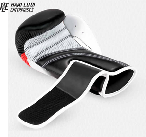 Guantes de Boxeo Personalizados al por Mayor, Sanda 8oz-16oz, Cuero PU Ecológico, Absorbe la Humedad, Equipo de Entrenamiento de Seguridad - Product Image 4