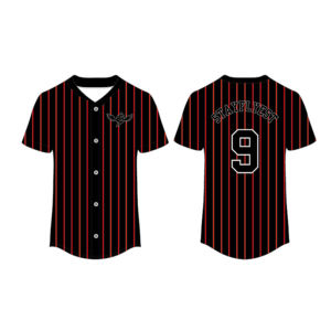 Maillots de baseball bleus à impression personnalisée, uniformes de baseball boutonnés - Product Image 3