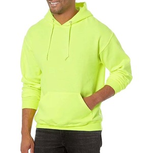 Nueva llegada de los hombres 100% algodón de gran tamaño pulóver con capucha de Invierno Polar impreso cordón calle listo logotipo personalizado bordado - Product Image 1