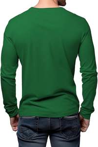 Camiseta de manga larga de algodón 100% de alta calidad para hombre, stock de moda negro liso, ropa a granel, ropa mixta, ropa usada con fardos - Product Image 5