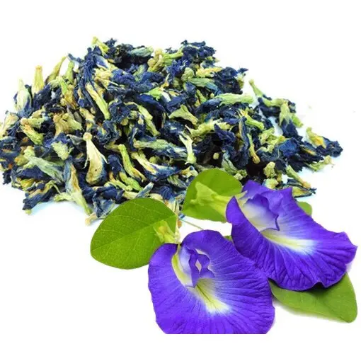 Té de flores florecientes de frijol de mariposa seco precio de descuento Té de guisante de mariposa seco