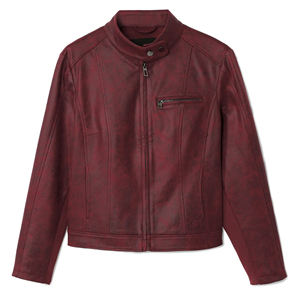 Nouvelle veste en cuir pour femmes de vêtements d'hiver pour un usage décontracté Vestes en cuir à fermeture éclair avant de qualité supérieure pour dames - Product Image 3