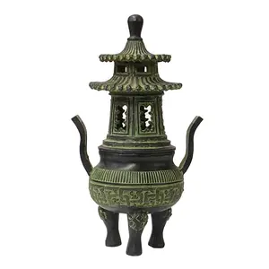Brûleur à Bakhoor en laiton artisanal pour encens et Oud, design traditionnel arabe, durable, décoration naturelle pour la maison et la méditation - Product Image 1