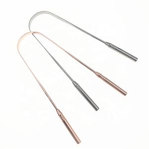 เครื่องทำความสะอาดลิ้นสแตนเลสและโลหะทองแดงรูปทรงตัวยูทำความสะอาดลิ้นเพื่อรักษาลมหายใจ - Product Image 4