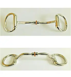single joint D-shaped mouthpiece horse Snaffle bit horse riding products equestrian products horse mouth bits stainless steel
