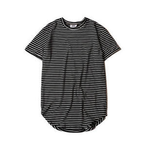 High Quality Oversized Cotton Scoop t Shirt Hem Custom Mens Shirt Curved Bottom t Shirt Cheap Plain Wholesales Tee <b>Tshirt</b> - Product Image 4