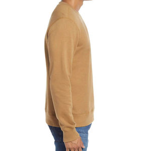 Personnalisé printemps automne nouveaux hommes pulls décontractés surdimensionné couleur unie col rond pull coton éponge sweats à capuche - Product Image 6