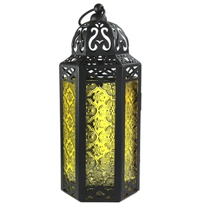 Linterna marroquí con recubrimiento de polvo negro, forma personalizada, portavelas hecho a mano, la mejor calidad, venta al por mayor, nueva linterna de Metal - Product Image 1