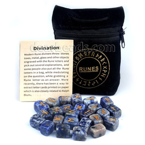 Set di 26 Rune per Divinazione e Meditazione, <span class=keywords><strong>Pietre</strong></span> Curative in Cristallo Naturale con Rune Incise, Include Confezione - Product Image 6