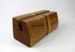 ที่ใส่การ์ดวอลนัทแกะสลักด้วยมือมีสไตล์สำหรับใช้ในสำนักงานและการประชุมทางธุรกิจ - Product Image 4