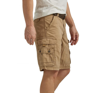 Nouveau Style hommes décontracté tissé coton Cargo Shorts demi-pantalon personnalisé 3D poche respirant salopette taille moyenne tissu lavé moyen - Product Image 2