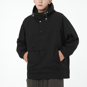 Personnaliser le style et la conception Streetwear Polyester Softshell imperméable Sports de plein air course coupe-vent veste de pluie pour hommes - Product Image 1