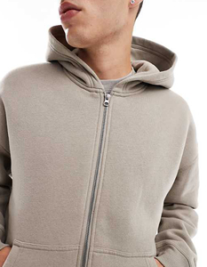 Sweat à capuche uni personnalisé pour homme, en polaire épaisse, idéal pour l'hiver, qualité supérieure, vente en gros à bas prix, sweats thermiques - Product Image 3