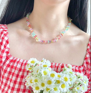 Trendy High Quality Unique Western Beaded Scarf <b>Necklace</b>, Fringe Beaded Bandana - Product Image 1