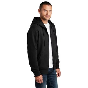 Sweat à capuche zippé pour homme, sweat-shirt en polaire personnalisé, streetwear, vêtements de sport décontractés, salle de sport, 100% coton, séchage rapide, service OEM - Product Image 2