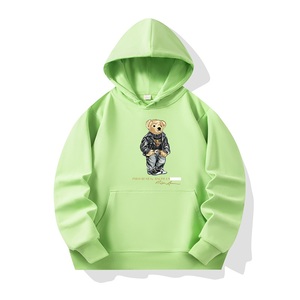 เสื้อฮู้ด Ralph Lauren X-Bear คุณภาพสูงสำหรับผู้หญิง เนื้อผ้าเทอร์รี่ระบายอากาศได้ดี เหมาะสำหรับฤดูหนาว ลายพิมพ์ด้วยความร้อน ด้านหน้า สไตล์ลำลอง - Product Image 4