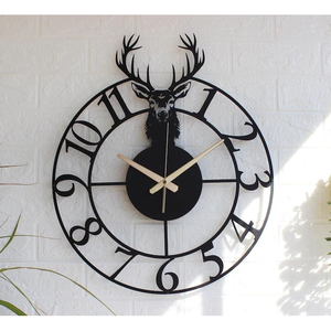 <b>Amazons</b> <b>Clocks</b> Handmade Metal <b>Wall</b> <b>Clock</b> For Living Room <b>Bedroom</b> Office Premium Luxury Retro Home Decor Stylish Accent <b>Clocks</b> - Product Image 6