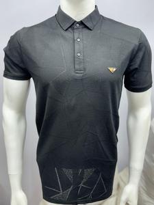 Suministro directo de fábrica, camisetas ajustadas para hombre, camisetas duraderas resistentes a la decoloración, Camisetas estampadas de algodón polivinílico para uso diario indio - Product Image 2