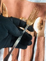 Ensemble de couverts en cuivre médiéval forgé à la main, nouvelle édition, haute qualité, personnalisé, cuivre antique, acier inoxydable