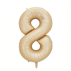 Palloncino Numero 8 Dorato 100 Cm per Decorazioni Festa - Product Image 2