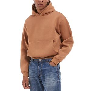 High Quality 100%Cotton 500 Gsm Hoodies Heavy Weight No <b>String</b> Men's Hoodies Cropped <b>Top</b> Custom 3d Puff Printing Hoodies - Product Image 1