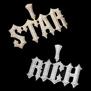 Pendentif SEEZEN serti de diamants en moissanite, bijoux hip-hop personnalisés, pendentif en diamant pour homme - Product Image 6