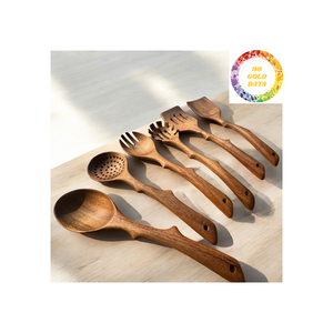 Cuchara de madera hecha a mano con artesanía de alta calidad de Vietnam a precio competitivo - Product Image 1