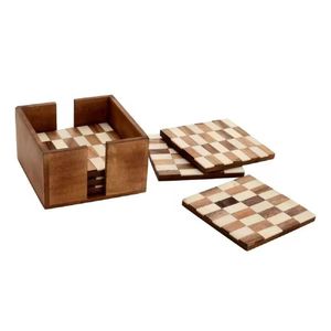 Dessous de verre en bois à impression émaillée au design royal, tapis et tampons pour protection contre les taches de table, napperons pour ustensiles de cuisine - Product Image 4