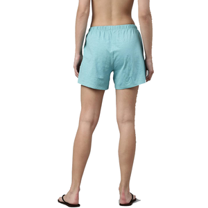 Shorts de survêtement décontractés à la mode pour femmes en gros taille haute pantalon en coton élastique couleur unie respirant BD" - Product Image 5