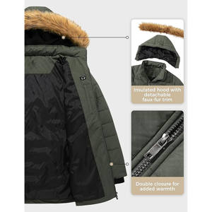 Veste matelassée d'hiver pour femmes, moderne et tendance, unie, avec tissu respirant, coupe-vent, construction isolée - Product Image 5