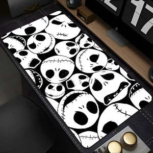 XXL Jack Skellington Printed Mouse Carpet <b>Custom</b> Design <b>Desk</b> <b>Mat</b> for Computer Wireless Charging in Stock - Product Image 2
