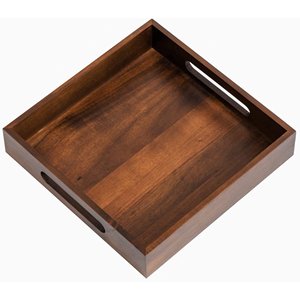 Bandeja de madera de tendencia para servir frutas de café - Product Image 2