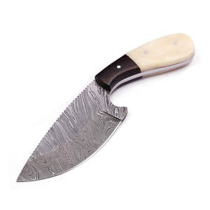 Couteau skinner en acier damas de haute qualité petit extérieur avec manche en os blanc couteau skinner de qualité supérieure avec manche en os blanc - Product Image 4