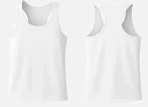 RIXO ENTERPRISES Débardeur à col rond en coton 100% respirant sur mesure, motif uni, vêtements de sport/entraînement personnalisés - Product Image 3