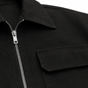 Custom Men's Oversized Men’s Oversized Zipper <b>Shirt</b> Short Sleeve Boxy Fit Streetwear <b>Button</b> Collar Pocket <b>Shirt</b> OEM Wholesale - Product Image 5