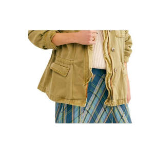 Free People Women's Seize Day Jacket Reversible Fringed Sequins Appliques <b>Feathers</b> Size X-Small-3XL Green Breathable for Spring - Product Image 3