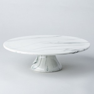 Support à gâteau à déchirure unique en marbre blanc et bois de Style classique au meilleur prix Table de plateau de service pour plateau à gâteaux utilisée pour décorer - Product Image 5