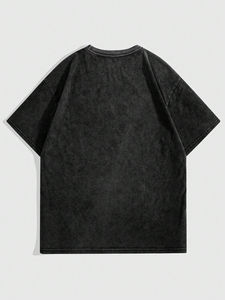 Screen Print Loose <b>Fit</b> Printed <b>T</b>-<b>shirt</b> Boxy Bulk Clothes <b>Cropped</b> Screen Print <b>T</b>-<b>shirt</b> Heavyweight Design Custom <b>T</b>-<b>shirt</b> For Men - Product Image 6