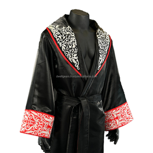 High Quality <b>Boxing</b> Entrance <b>Robe</b> Custom Athletic Fight Wear Hooded Walkout Apparel - Product Image 1
