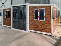 Maison conteneur extensible de 40 pieds sur 20 pieds avec 5 chambres, maisons mobiles, maison préfabriquée, mini-maison à vendre