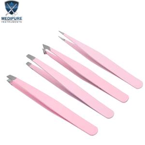 Premium Precision <b>Eyebrow</b> Tweezers Stainless Steel Pointed Slanted Flat Angled Tips Beauty Instruments - Product Image 4