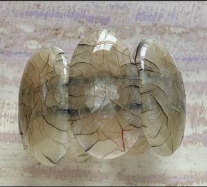 Blatant Exports Manufactured Elegant Bohemian Style Women's <b>Gold</b>-Plated <b>Bracelet</b> Stylish Resin <b>Beads</b> for Christian Gifts - Product Image 1