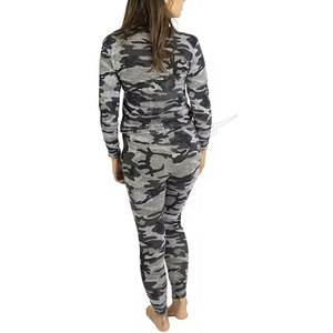 ชุดวอร์มลายพรางสำหรับผู้หญิง ชุดสองชิ้นแสนสบาย ออกแบบมาเพื่อความสะดวกสบายและการใช้งานในชีวิตประจำวัน ขายส่ง - Product Image 4